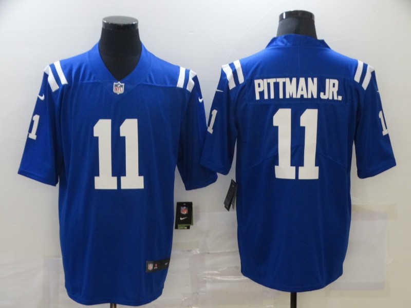 NFL Indianapolis Colts #11 Pittman JR. Blue Vapor Limited Jersey