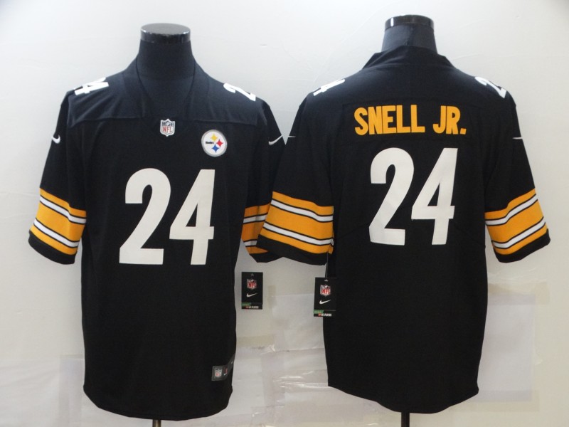 NFL Pittsburgh Steelers #24 Snell JR. Black Vapor Limited Jersey