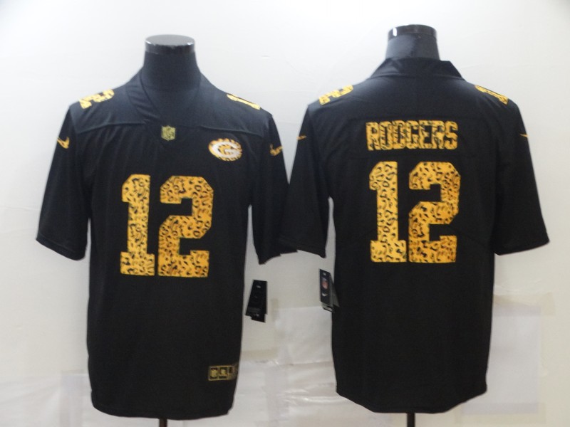 NFL Green Bay Packers #12 Rodgers Black Limited Jersey