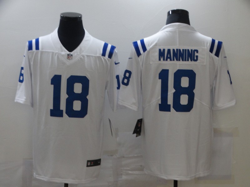 NFL Indianapolis Colts #18 Manning White Vapor Limited Jersey