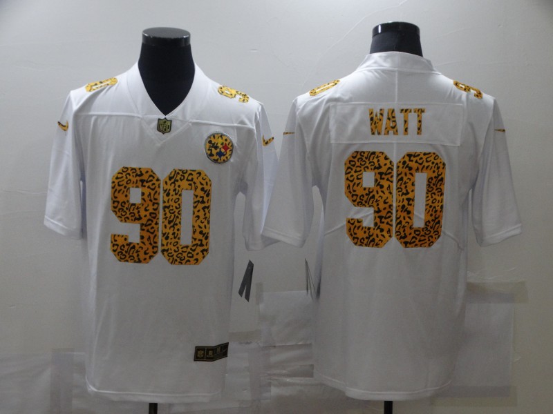 NFL Pittsburgh Steelers #90 Watt White Limited Jersey