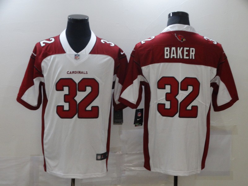 NFL Arizona Cardinals #32 Baker White Vapor Limited Jersey