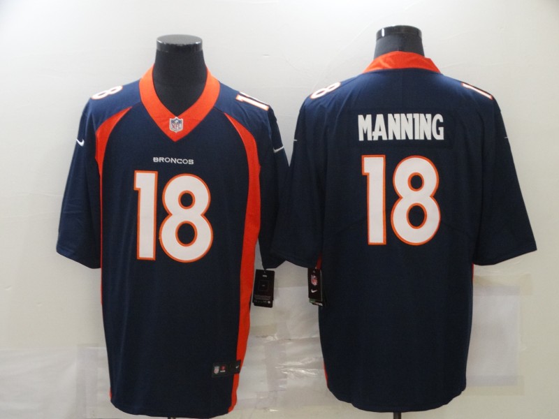 NFL Denver Broncos #18 Manning Blue Vapor Limited Jersey