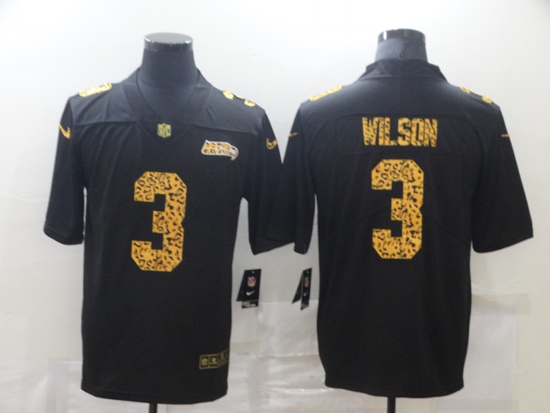 NFL Seattle Seahawks #3 Wilson Black Limited Jersey