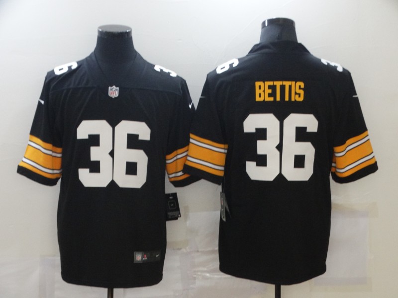 NFL Pittsburgh Steelers #36 Bettis Black Vapor Limited Jersey