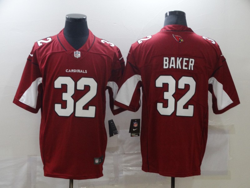 NFL Arizona Cardinals #32 Baker Red Vapor Limited Jersey