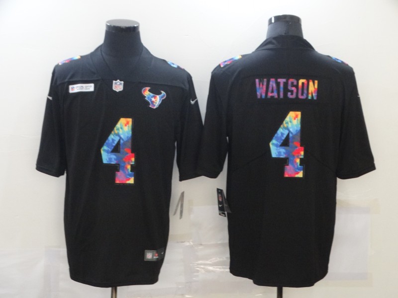 NFL Houston Texans #4 Watson Black Colored Jersey