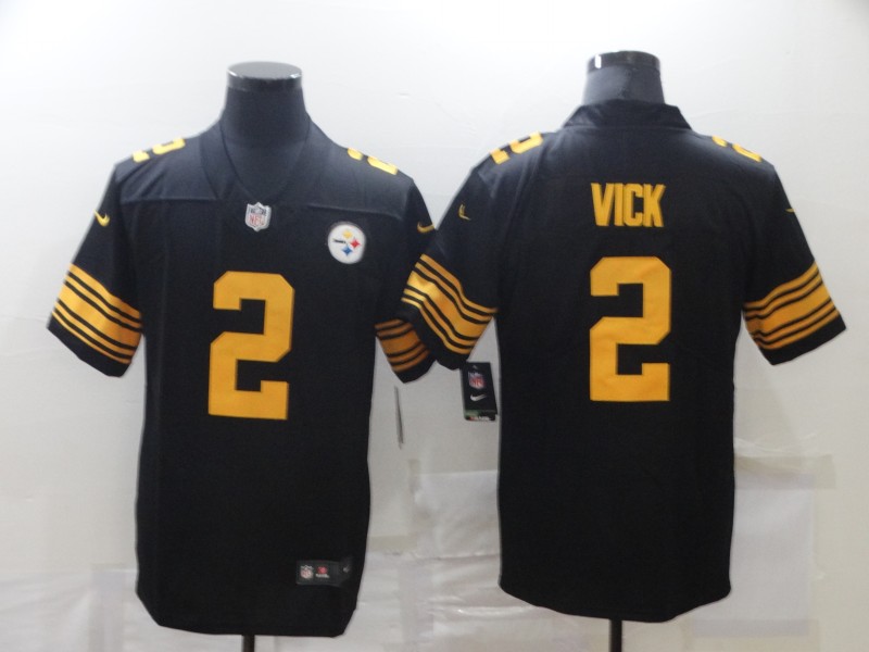 NFL Pittsburgh Steelers #2 Vick Black Vapor Limited Jersey