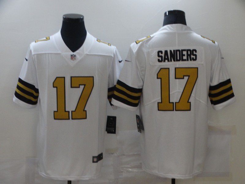 NFL New Orleans Saints #17 Sanders White Color Rush Jersey