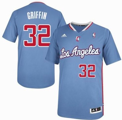 Los Angeles Clippers 32# Blake Griffin 2013 Clippers Pride Swingman Light Blue Jersey
