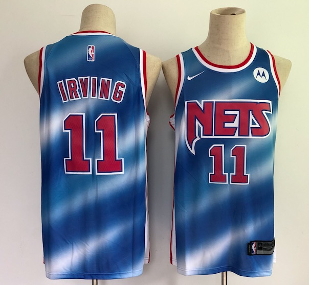 NBA Brooklyn Nets #11 Irving Blue Jersey