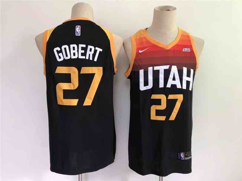 NBA Utah Jazz #27 Gobert Black NEW Jersey