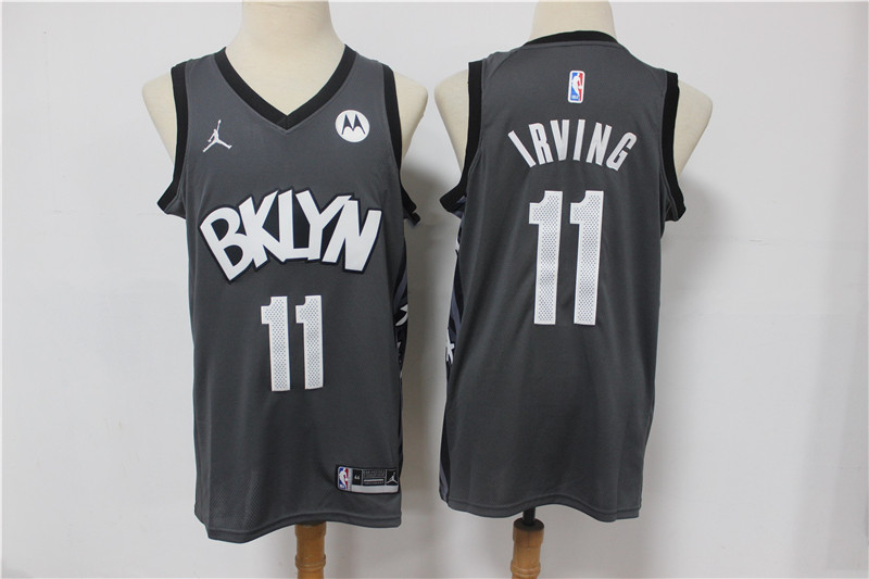 NBA Brooklyn Nets #11 Irving grey Jersey