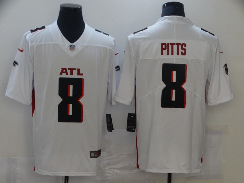 NFL Atlanta Falcons #8 Pitts White Vapor Limited Jersey