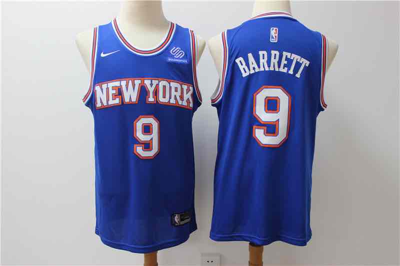 NBA New York Knicks #9 Barrett blue new Jersey