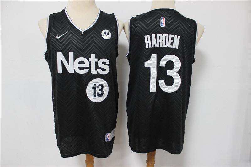 NBA Brooklyn Nets #13 Harden Black Jersey