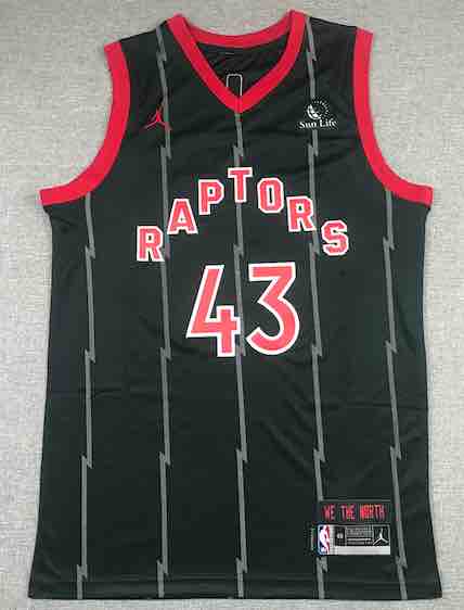 NBA Toronto Raptors #43 Siakam black Game Jersey