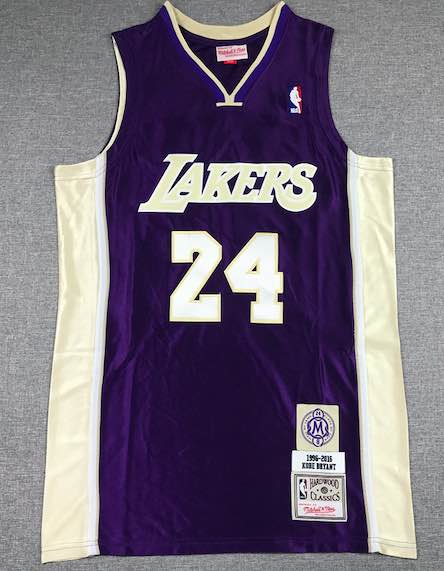 NBA Los Angles Lakers #24 Naismith Memorial Basketball Hall of Fame Jersey