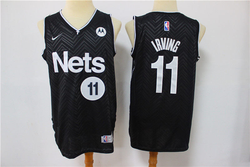 NBA Brooklyn Nets #11 Irving Black Jersey
