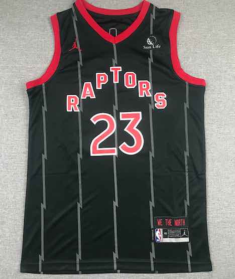 NBA Toronto Raptors #23 Vanvleet Game Black Jersey