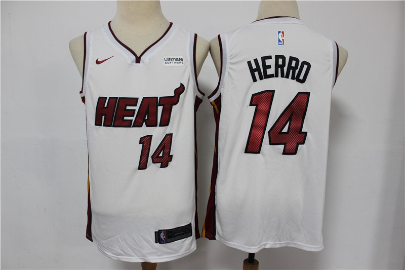NBA Miami Heat #14 Herro White Jersey