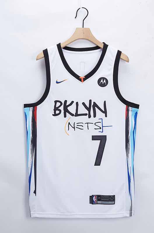 NBA Brooklyn Nets #7 Durant White Jersey
