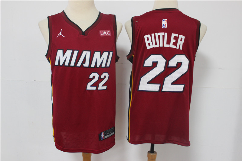 NBA Miami Heat #22 Butler Red Jersey