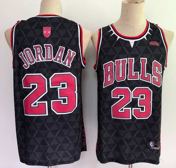 NBA Chicago Bulls #23 Jordan Black NEW Jersey