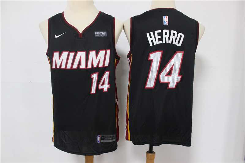 NBA Miami Heat #14 Herro Black Jersey