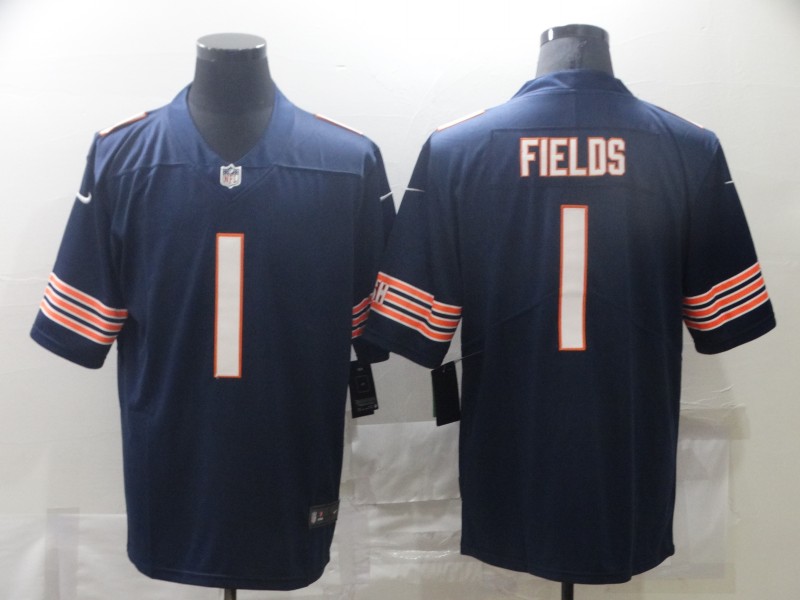 NFL Chicago Bears #1 Fields Blue Vapor Limited Jersey
