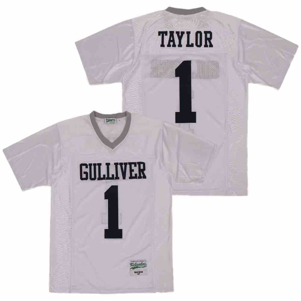 NCAA Gulliver #28 Taylor WHITE JERSEY