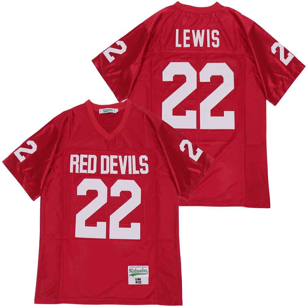 NCAA Red Devils #22 Lewis RED JERSEY