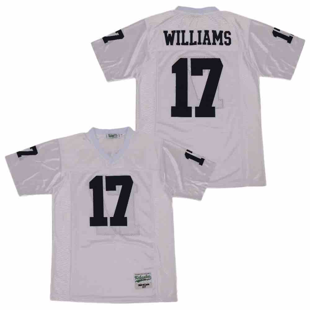 NCAA #17 Williams WHITE JERSEY