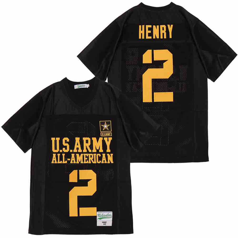NCAA US Army #2 Henry Black JERSEY