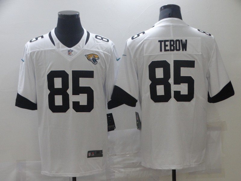 NFL Jacksonville Jaguars #85 Tebow White Vapor Limited Jersey