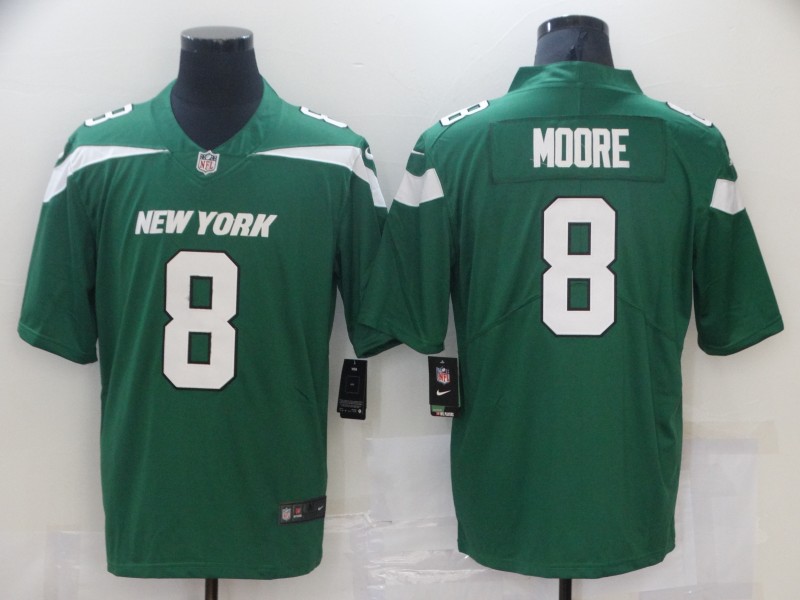 NFL New York Jets #8 Moore Green Vapor Limited Jersey