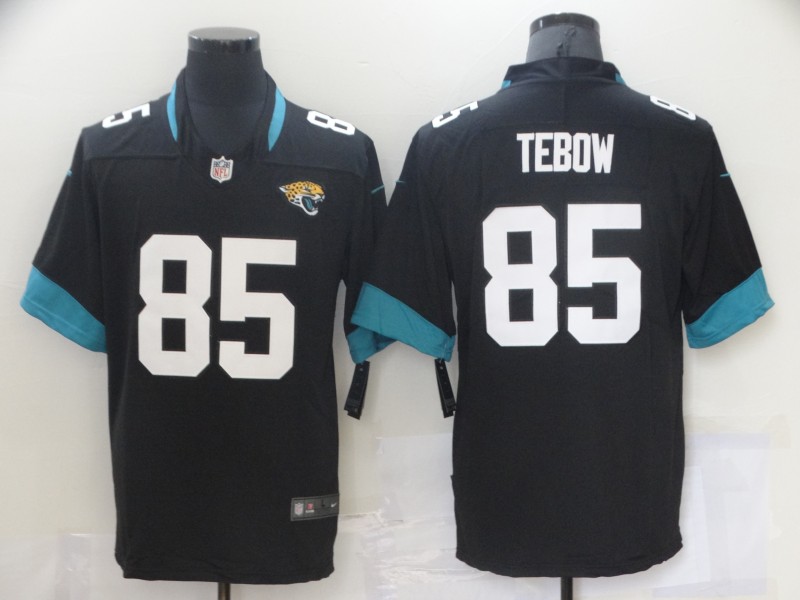 NFL Jacksonville Jaguars #85 Tebow Black Vapor Limited Jersey