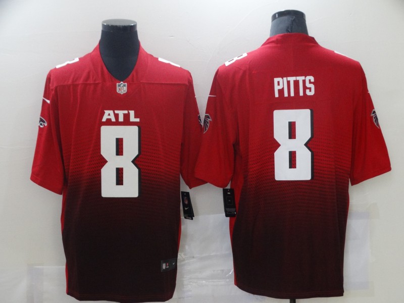 NFL Atlanta Falcons #8 Pitts red Vapor Limited Jersey