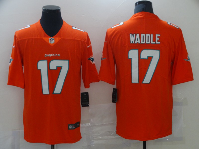 NFL Chicago Bears #17 Waddle Orange Vapor Limited Jersey