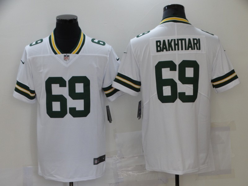 NFL Green Bay Packers #69 Bakhtiari White Vapor Limited Jersey
