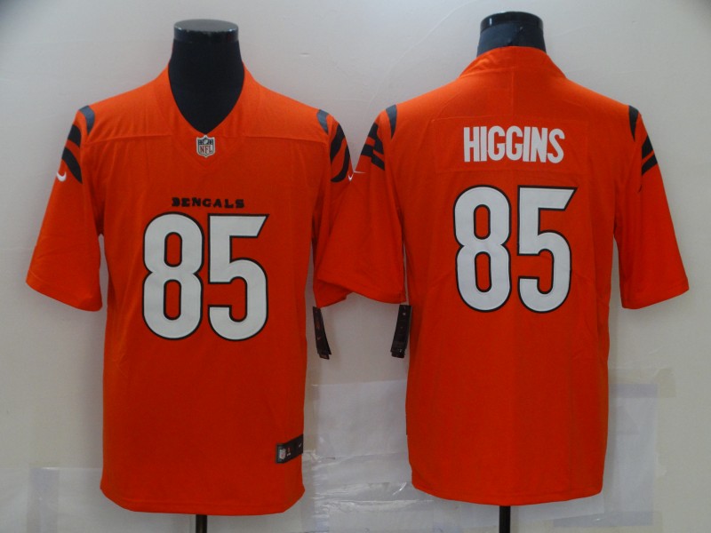 NFL Cincinati Bengals #85 Higgins Orange Vapor Limited Jersey