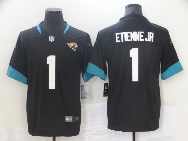 NFL Jacksonville Jaguars #1 Etienne JR Black Vapor Limited Jersey