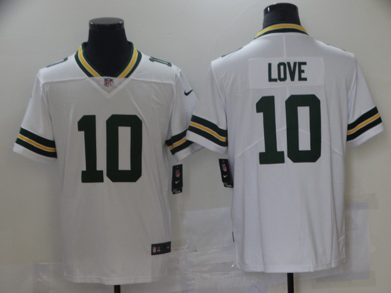 NFL Green Bay Packers #10 Love White Vapor Limited Jersey