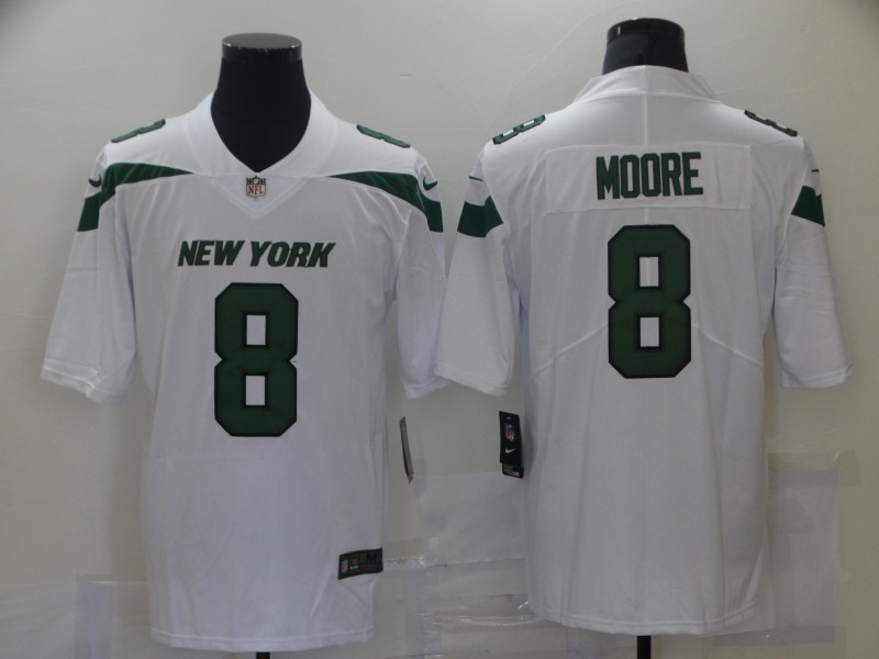NFL New York Jets #8 Moore White Vapor Limited Jersey