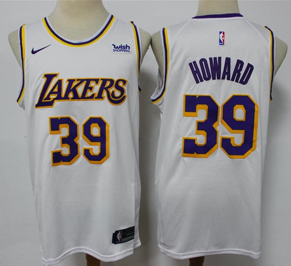 NBA Los Angeles Lakers #39 Howard White NIKE Jersey