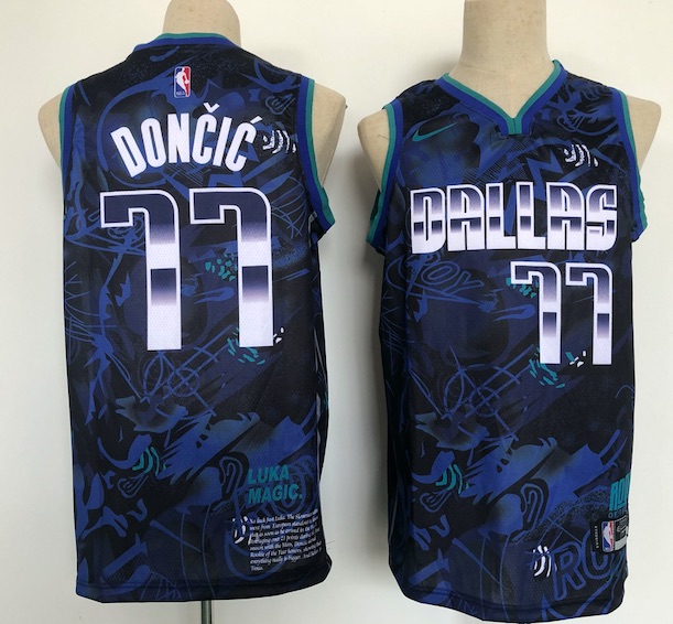 NBA Dallas Mavericks #77 Doncic MVP Jersey