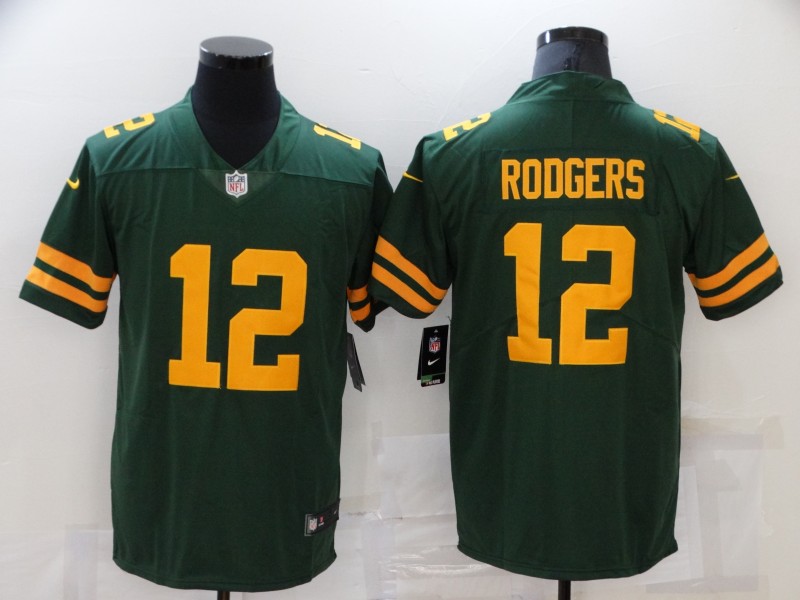 NFL Green Bay Packers #12 Rodgers Green Vapor Limited Jersey