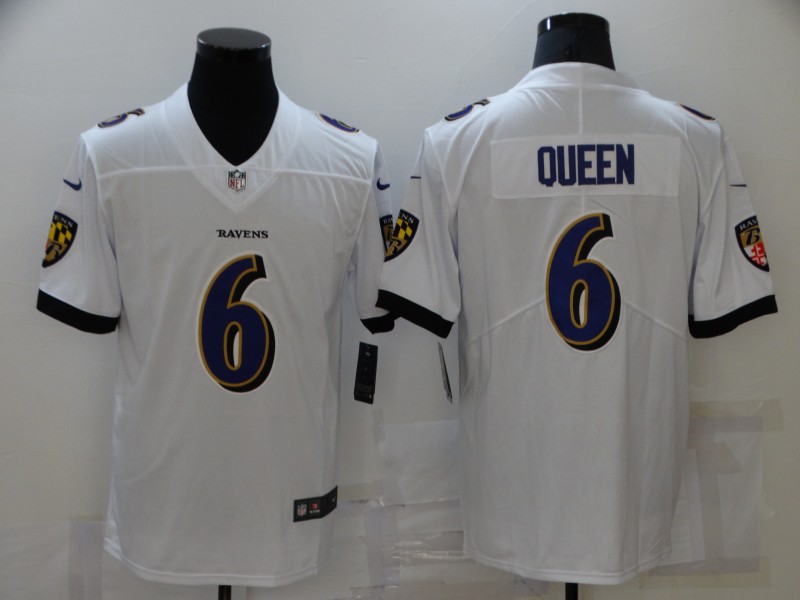 NFL Baltimore Ravens #6 Queen white Vapor Limited Jersey