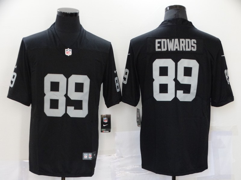 NFL Oakland Raiders #89 Edwards Black Vapor Limited Jersey