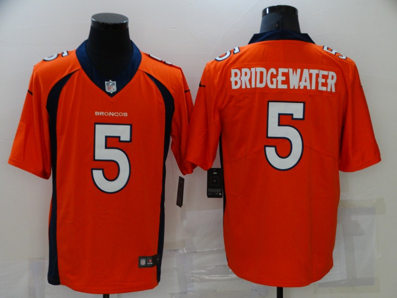 NFL Denver Broncos #5 Bridgewater Orange Vapor Limited Jersey